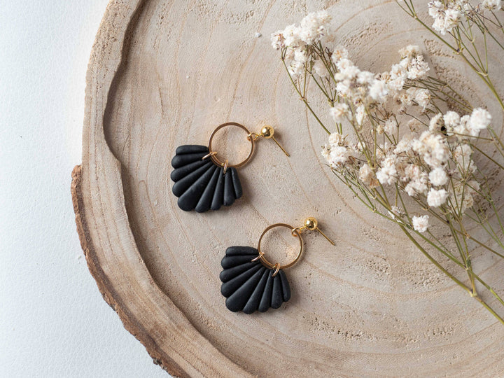 Cleo Earrings Black